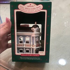 1988 Hallmark Hall Bros Card Shop Ornament